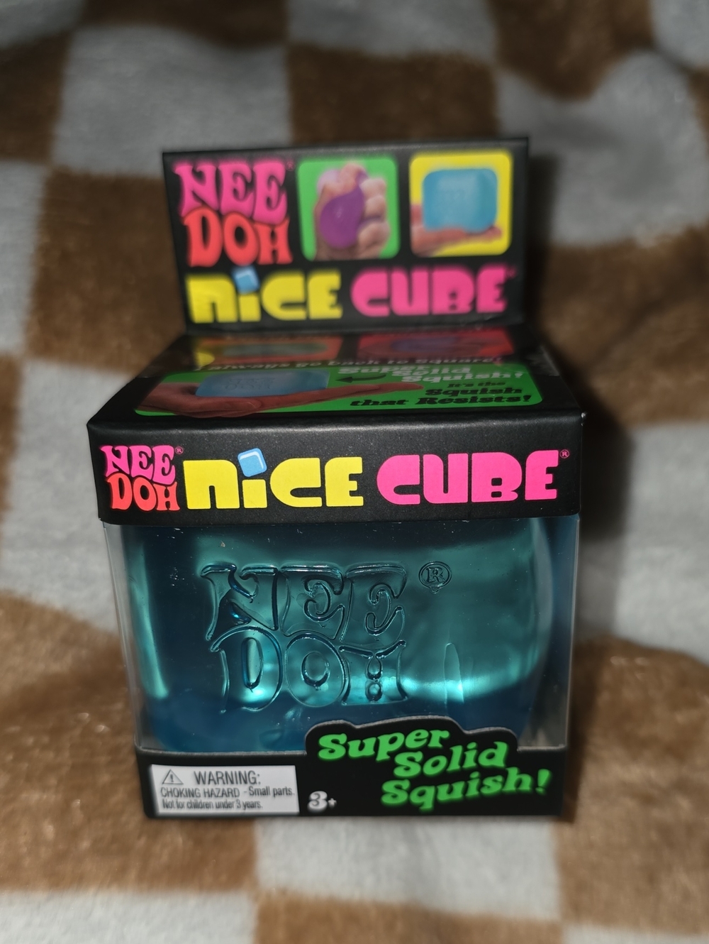 NeeDoh Nice Cube Blue Super Solid Squish